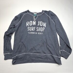 Ron Jon Surf Shop Clearwater Beach Graphic Sweatshirt Womens XL NWOT